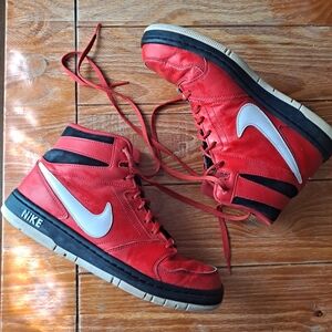 Nike Red High-Top Sneakers